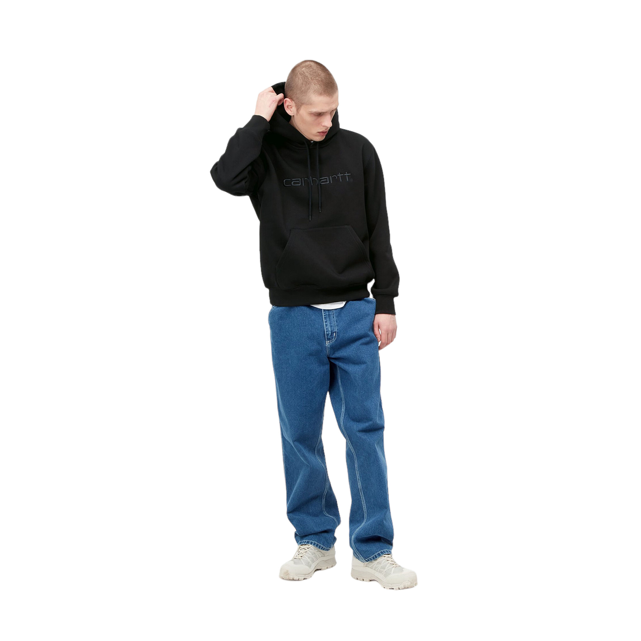 Carhartt WIP Hooded Carhartt Sweat - Black/Black