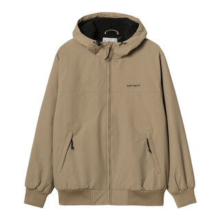 Carhartt WIP Hooded Sail Jacket - Leather/Black