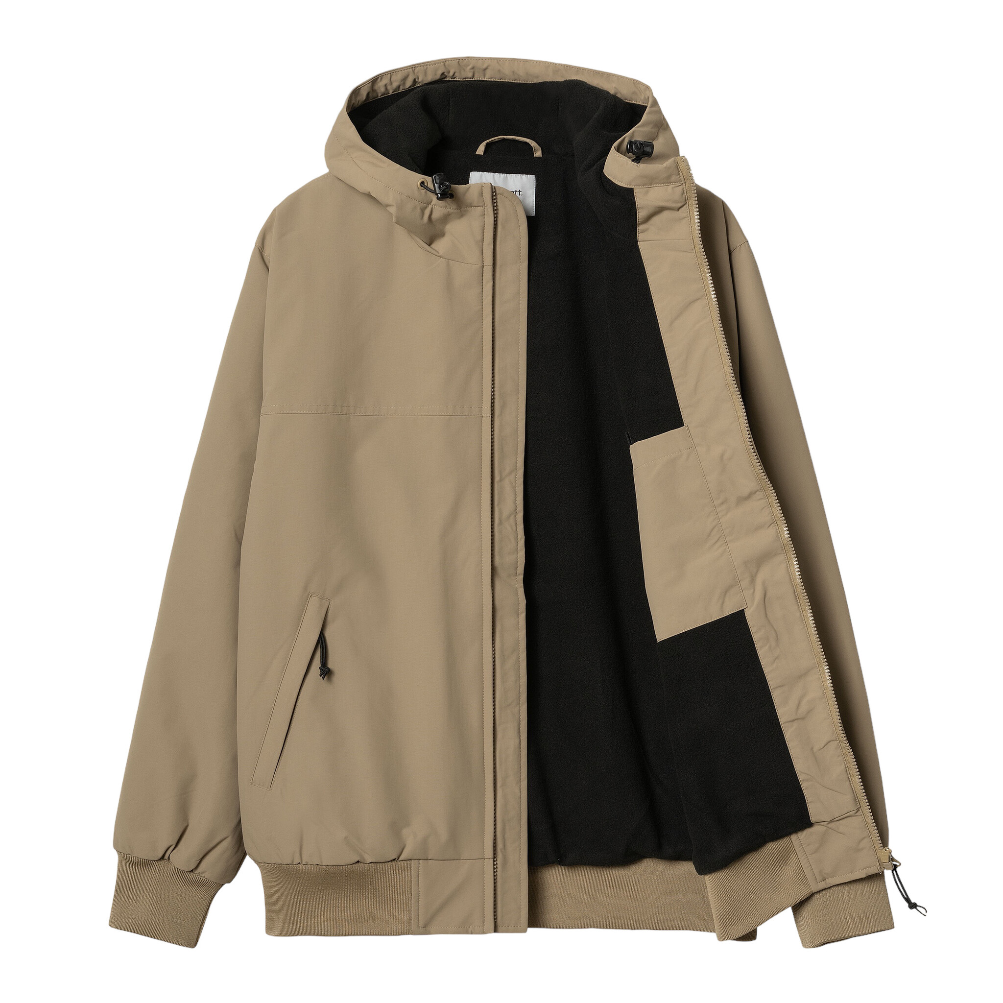 Carhartt WIP Hooded Sail Jacket - Leather/Black