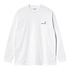 L/S American Script  - White