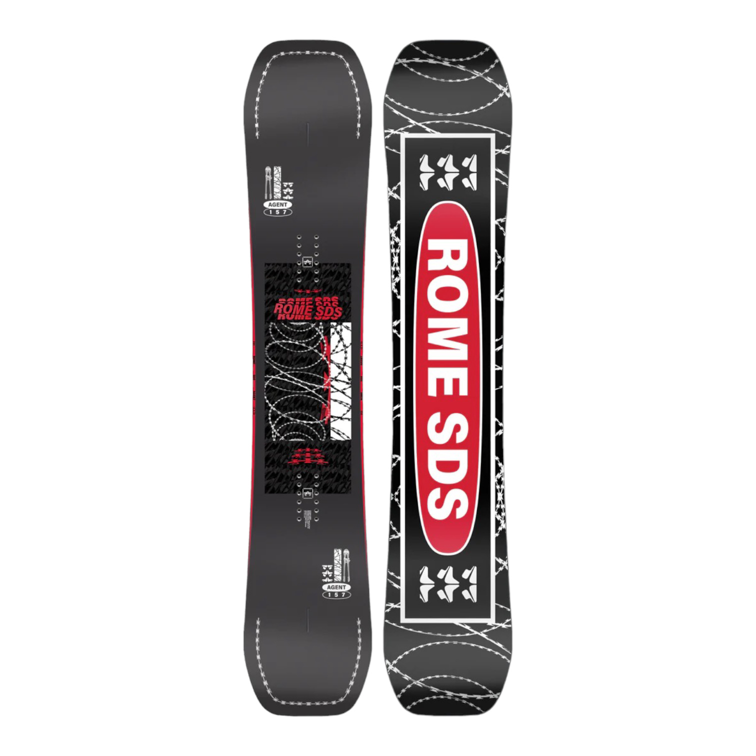 板のみROME SDS CRAIL 151 × ROME SDS ARSENAL Rome SDS Agent 2024 - Black/Red 151 - O'Street