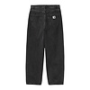 W' Brandon Pant - Black (Stone Washed)