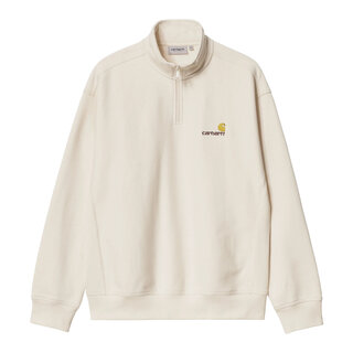 Carhartt WIP Half Zip American Script Sweat - Natural