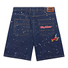 Disney Sorcerer Baggy Denim Short - Dark Indigo Bleach Splatter