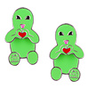 Alien Love Earrings Set - Green