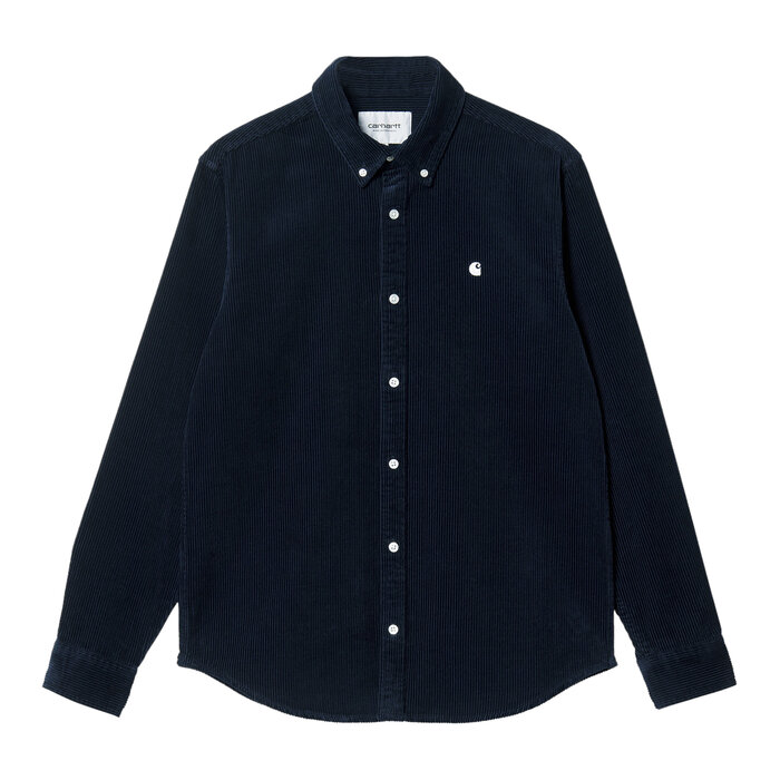 Carhartt WIP L/S Madison Cord Shirt - Dark Navy/Wax