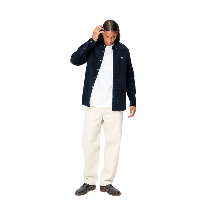 Carhartt WIP L/S Madison Cord Shirt - Dark Navy/Wax