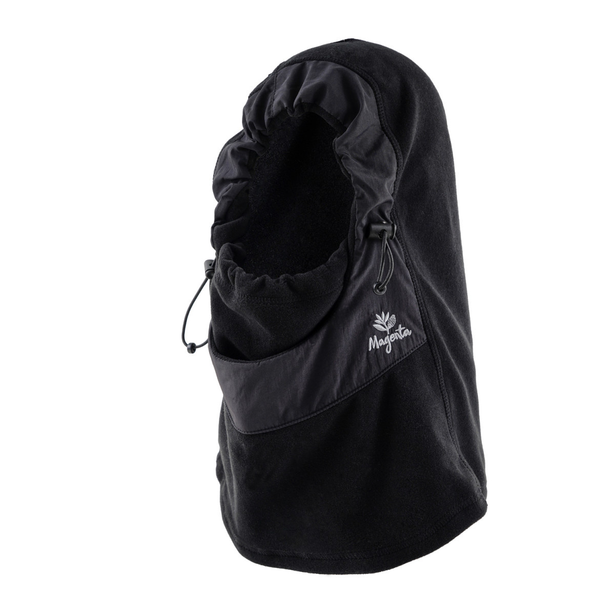 Magenta Hold Up Fleece Mask - Black