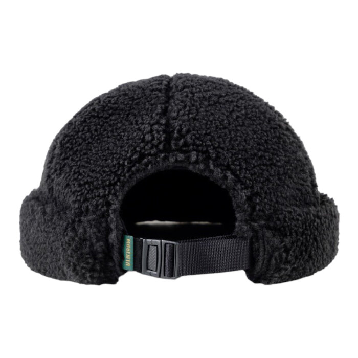 Magenta Sherpa Sailor Beanie - Black