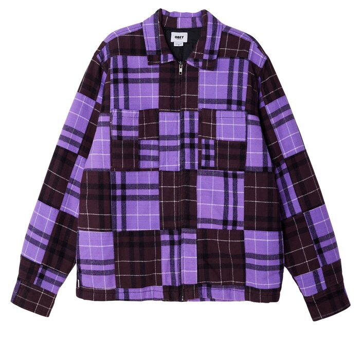 Obey Curtis Shirt Jacket - Orchid Multi