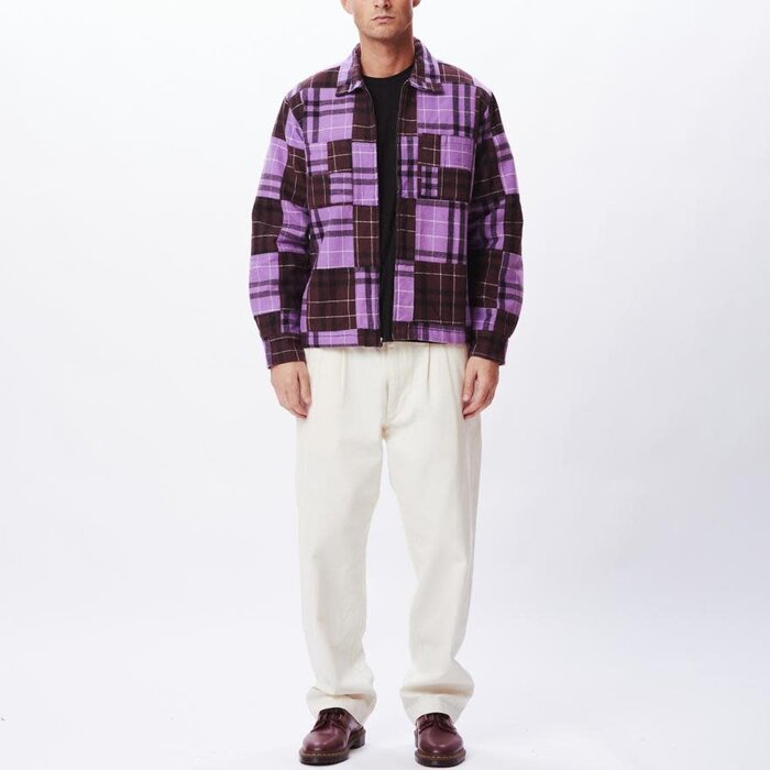 Obey Curtis Shirt Jacket - Orchid Multi