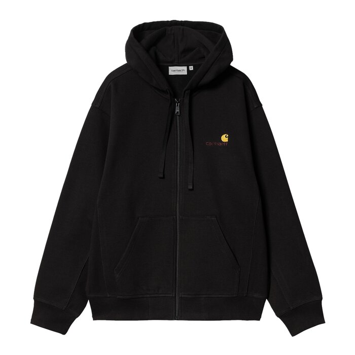 Carhartt WIP Hooded American Script Jacket - Black