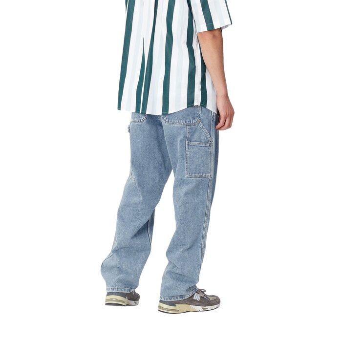 Carhartt WIP Single Knee Pant - Blue (Stone Bleached)
