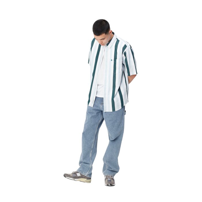 Carhartt WIP Single Knee Pant - Blue (Stone Bleached)