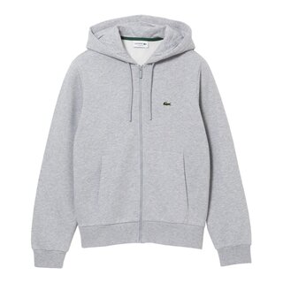 Lacoste Sweatshirt Zippé Lacoste avec Poche Kangourou - Gris Clair
