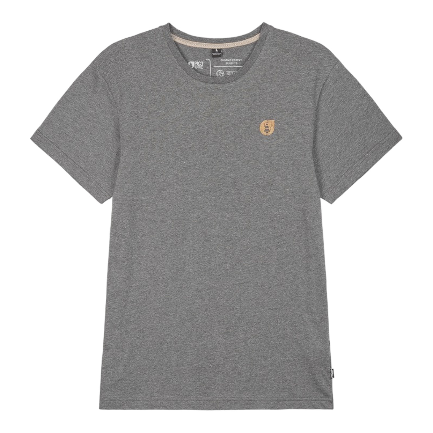 Picture Lil Cork Tee - Dark Grey Melange