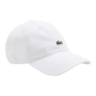 Lacoste Casquette unisexe en twill de coton biologique - Blanc
