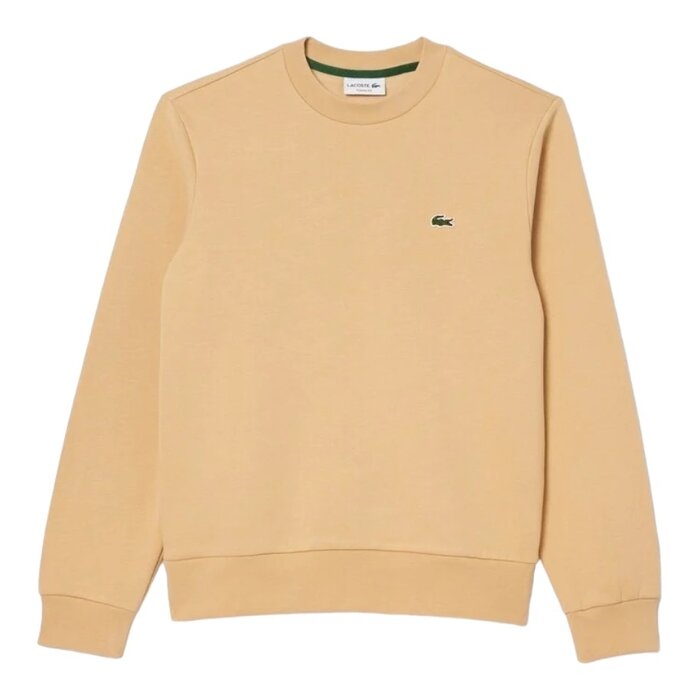 Lacoste Sweatshirt en molleton gratté de coton biologique - Croissant
