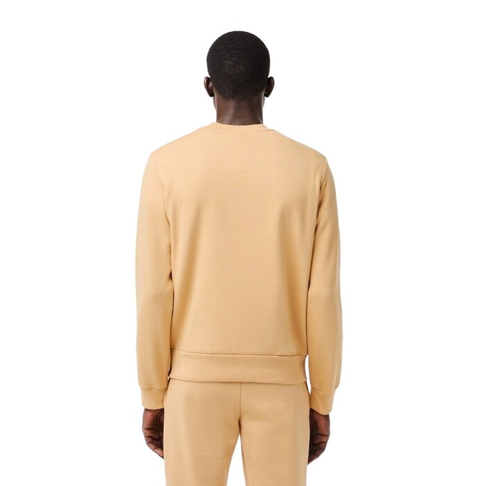 Lacoste Sweatshirt en molleton gratté de coton biologique - Croissant