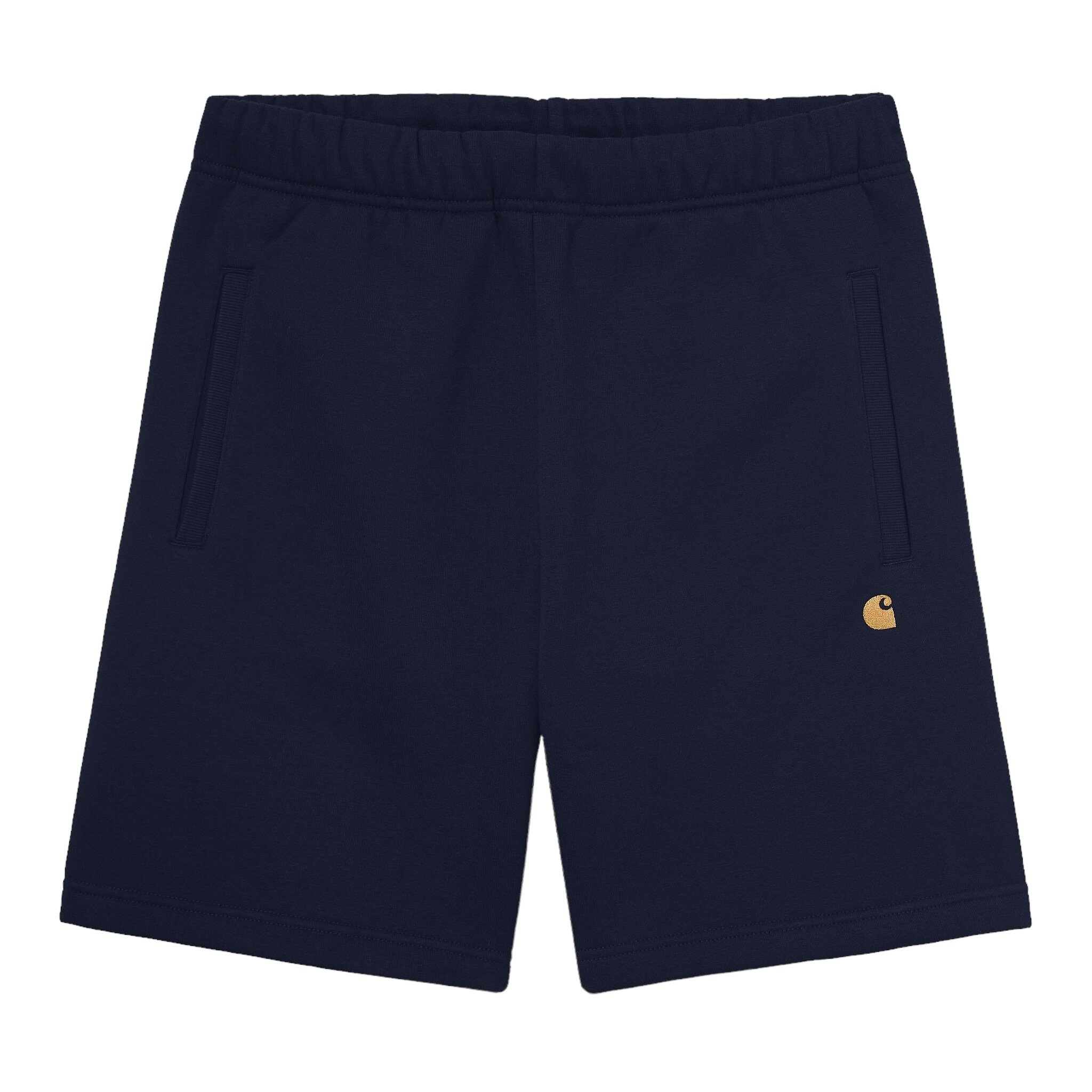 Carhartt WIP Chase Sweat Short - Dark Navy/Gold