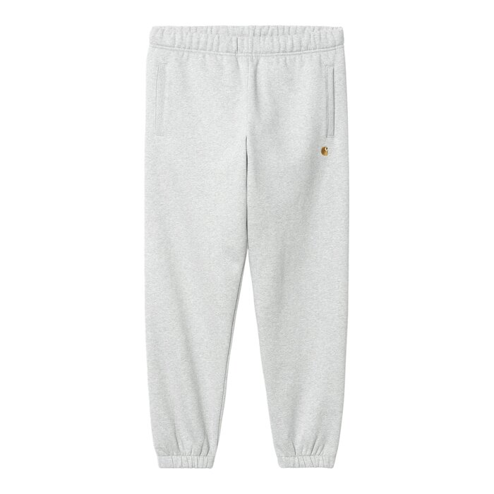 Carhartt WIP Chase Sweat Pant - Ash Heather/Gold