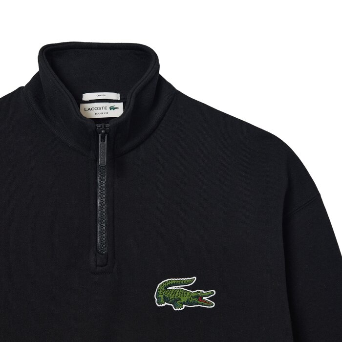 Lacoste Sweatshirt Jogger Unisexe Zippé En Coton Biologique - Noir