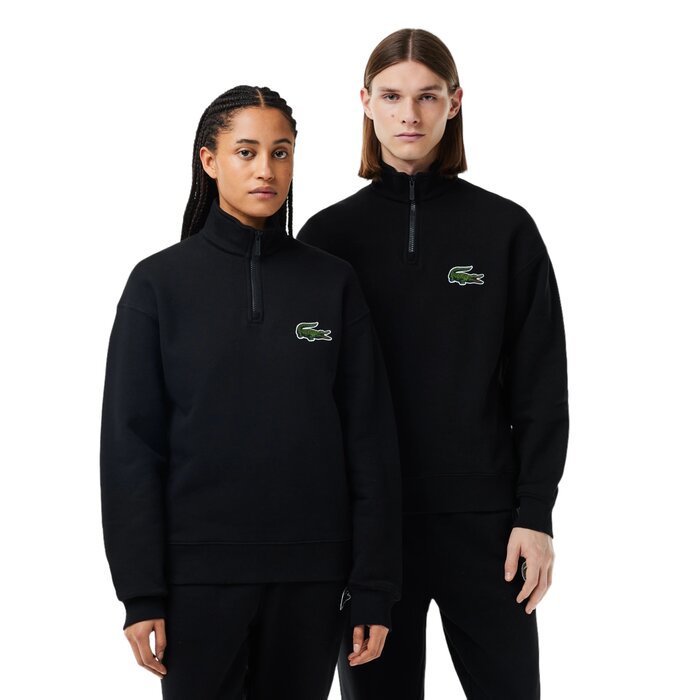 Lacoste Sweatshirt Jogger Unisexe Zippé En Coton Biologique - Noir