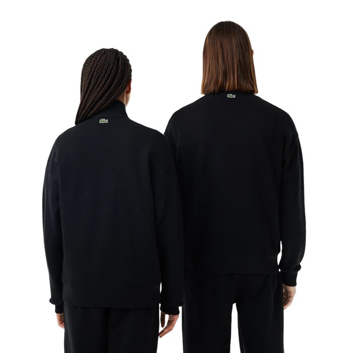 Lacoste Sweatshirt Jogger Unisexe Zippé En Coton Biologique - Noir