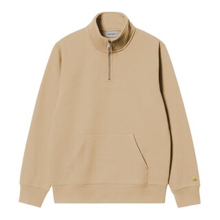 Carhartt WIP Chase Neck Zip Sweat - Sable/Gold