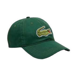 Lacoste Casquette en coton grand logo - Vert