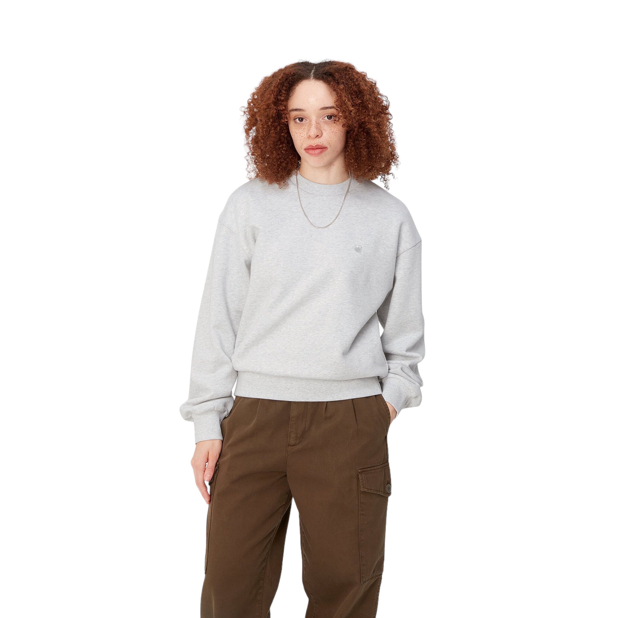 Carhartt WIP W' Casey Sweatshirt - Ash Heather/Silver