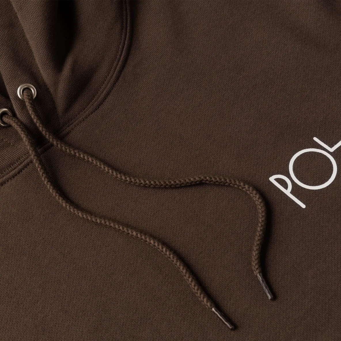 Polar Dave Hoodie Stroke Logo - Chocolate