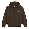 Dave Hoodie Stroke Logo - Chocolate