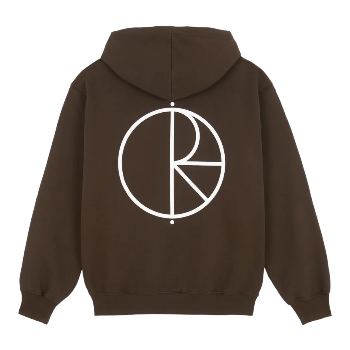 Polar Dave Hoodie Stroke Logo - Chocolate