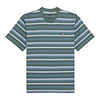 S/S Glade Spring Tee - Hrzntl Stripe Blue Crown