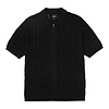Monogram Jacquard Zip Sweater - Black