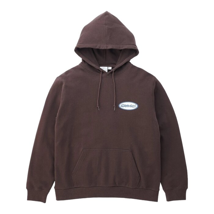 Gramicci Gramicci Oval Hooded Sweatshirt - Deep Brown
