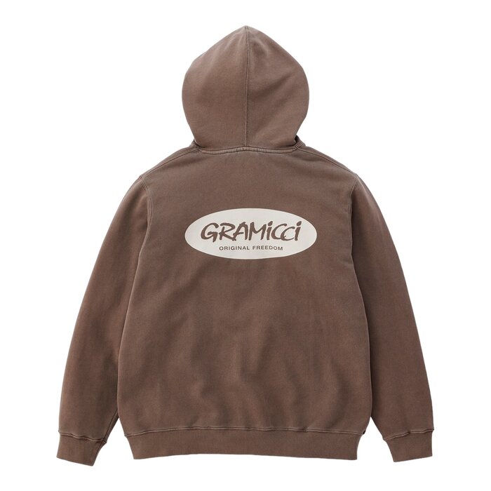 Gramicci Gramicci Oval Hooded Sweatshirt - Deep Brown