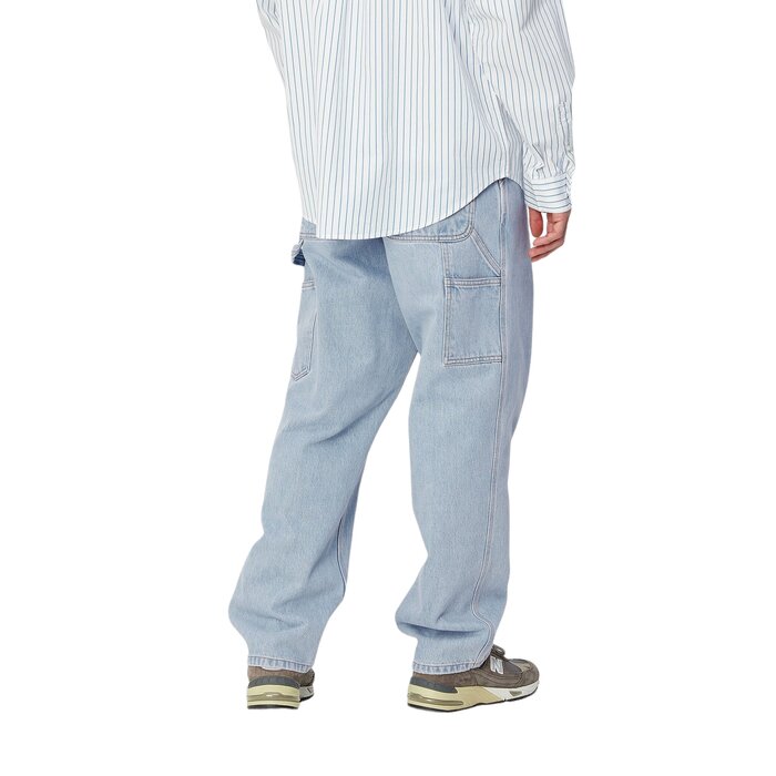 Carhartt WIP Single Knee Pant - Blue (Heavy Stone Bleached)