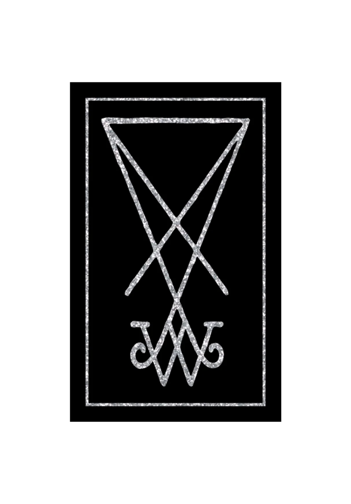 Welcome Glitter Foil Sticker - Black