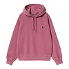 W' Hooded Nelson Sweat - Magenta (Garment Dyed)