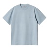 S/S Duster Script T-shirt - Misty Sky (Garment Dyed)