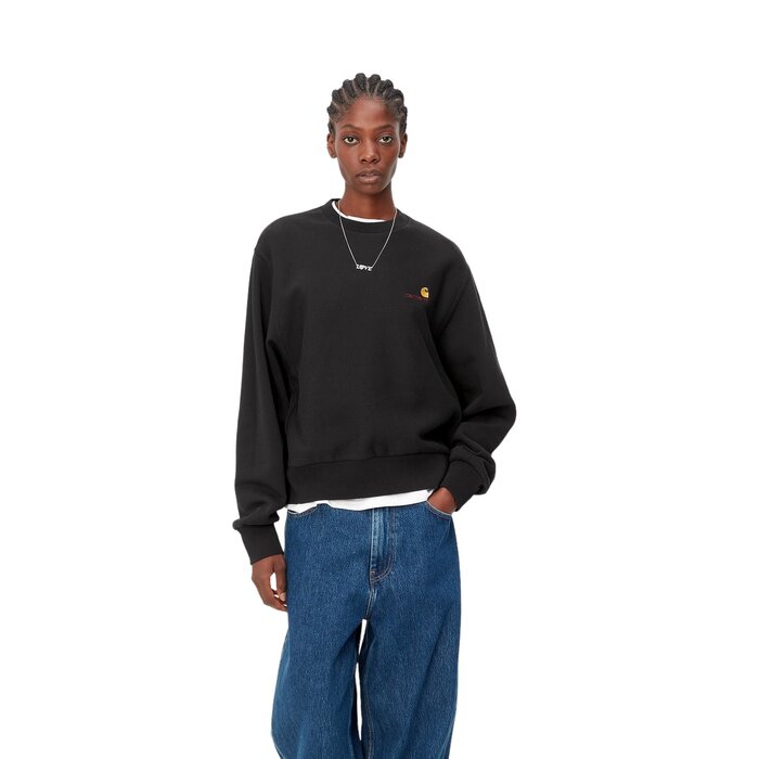 Carhartt WIP W' American Script Sweat - Black