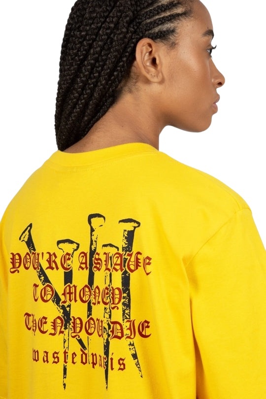 Wasted Paris Stake Tee - Golden Yellow