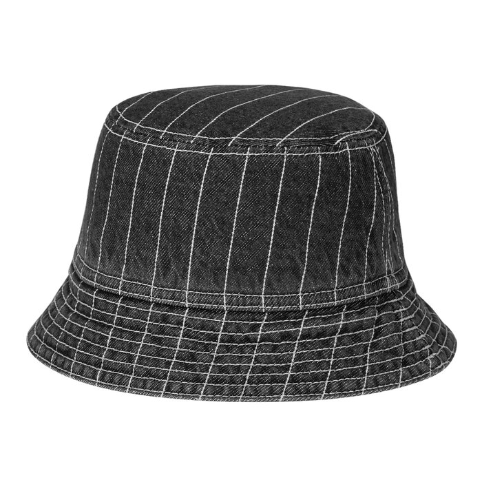 Carhartt WIP Orlean Bucket Hat - Stripe/Black/White (Stone Washed)