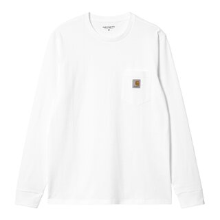 Carhartt WIP L/S Pocket T-shirt - White