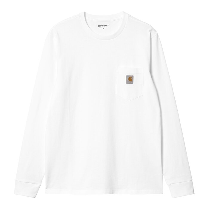 Carhartt WIP L/S Pocket T-shirt - White