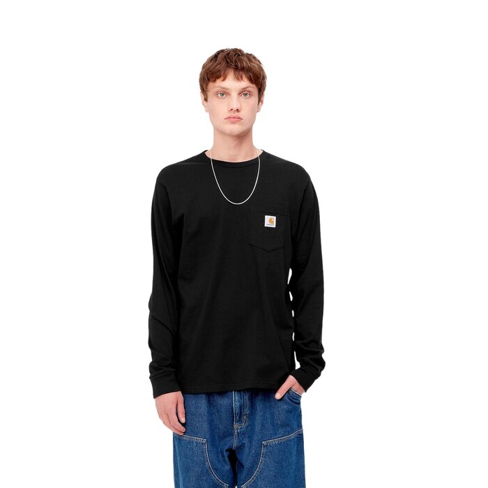 Carhartt WIP L/S Pocket T-shirt - Black
