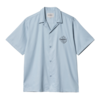 S/S Ablaze Shirt - Misty Sky/Black