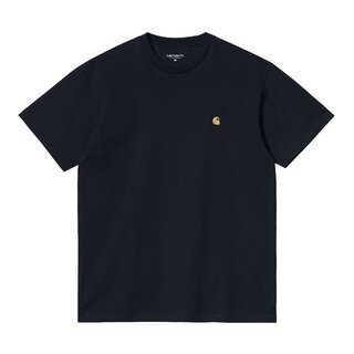 Carhartt WIP S/S Chase T-Shirt - Dark Navy/Gold